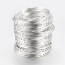Steel Bracelet Memory Wire for Jewelry Making Silver Color about 55mm inner diameter wire: 0.6mm about 2200 circles/1000g 2024 - buy cheap