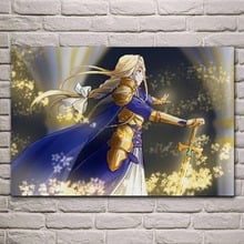 Cuadros de arte de pared impresos en lienzo, decoración del hogar, 1 pieza, pintura de Sword Art en línea, póster Modular para marco de habitación de niños 2024 - compra barato