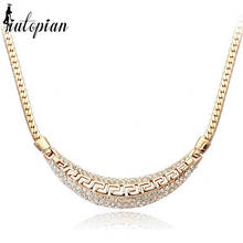 Iutopian Fashion Jewelry Elegant Geometric Style Necklace for Women with Austrian Crystal Stellux Zirconia 2024 - buy cheap