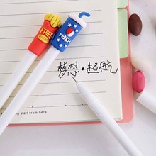 1 Pcs Novelty Lovely Creative Fries Cola Gel Pen Kawaii School Child Gift Stationery Office Writing Pens Supplies 2024 - buy cheap