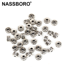 3x5mm Antique Silver Color Metal Beads Zinc Alloy Connectors Charm Bracelet Necklace Spacer Beads For Jewelry Making DIY 2024 - buy cheap