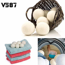 Laundry Clean Ball 6pcs/pack Reusable Natural Organic Laundry Fabric Softener Ball Premium Organic Wool Dryer Balls 2024 - buy cheap