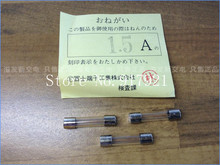 ZOB-fusible de tubo de vidrio importado, accesorio original japonés Fuji 1.5A FUJI 125V, 6x30/seguro, 100 unids/lote 2024 - compra barato