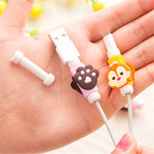 2 sets/lot Cartoon Charger Cable Winder Protective Case Saver Data line Protector Earphone Cord Protection Sleeve Wire Cover 2024 - buy cheap