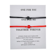 Fashion Stone Couples Bracelets Set & Message Card For Women Men Best Friend Bracelet 2019 Wedding Bride Jewelry Best Gift 2024 - buy cheap