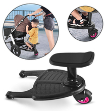 Children's Stroller Pedal Baby Stroller Accessories Kids Glider Board Twins Auxiliary Trailer Baby Standing Plate Sitting Seat 2024 - buy cheap
