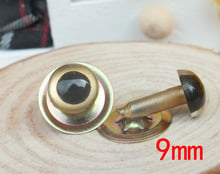 Free ship!! 50pairs - 9mm gold color Japanese Hand Painted Pearl-tallic Safety Eyes Cat Eyes with Metal Washer 2024 - buy cheap