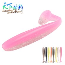 TAF 10pcs Soft Fishing Lure 7cm/2.4g 9cm/4.8g Silicone Isca Artificial T Tail Soft Baits Leurre for Carp Fishing Wobblers Pesca 2024 - buy cheap