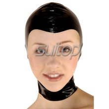 Suitop black latex mask for adults 2024 - buy cheap