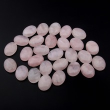 Piedra Natural cabujón cuarzo rosa ovalado 10x14 12x16 13x18 15x20 18x25mm forma de huevo joyería DIY 2024 - compra barato