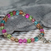 4 tipos multicolor turmalina cristal strand pulseira para as mulheres 6mm 8mm rodada beads presente jóias da moda 7.5 polegadas B2125 2024 - compre barato