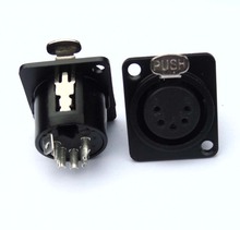 Conector de enchufe de Panel XF5, chasis hembra de alta calidad, 40 unids/lote, XLR, 5 pines 2024 - compra barato