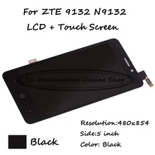 Tela lcd preta + tp para zte 9132 n9133, display lcd com touch screen, digitalizador, substituição + frete grátis 2024 - compre barato