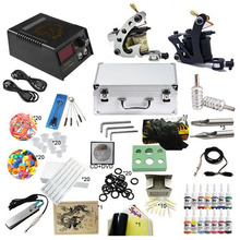 Kit de máquina de tatuaje completo de suministro de energía para tatuaje juegos de tinta Digital LCD fuente de alimentación agujas Mini Kit de tatuaje 2024 - compra barato
