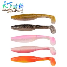 Taf 5 pçs macio isca de pesca 10cm 9.3g silicone macio iscas para a pesca da carpa isca artificial worm wobblers nadar pesca pesca 2024 - compre barato