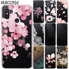 Funda de TPU suave para Xiaomi Mi A1, A2, Mi 8 Lite, Redmi Note 5, 4, 4X, 4A, 5A, 6A, 5 Plus, 6 Pro, Capa Floral 2024 - compra barato