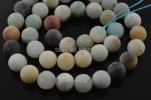 High Quality Dull Polished Matte Natural Mix color Amazonite 6mm Stone Round Beads 2024 - buy cheap