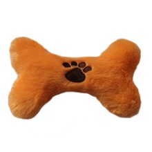 Plush Pets Dog Sound Toys Bone Shape Puppy Chew Squeaker Squeaky Toy Interesting Toys 2024 - buy cheap