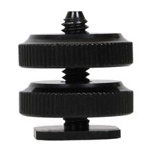 ALLOET Double Layer 1/4" Thread Screw Tripod Mount Hot Shoe Camera Flash Fill Light Holder Mount Adapter For Canon Sony Yongnuo 2024 - buy cheap