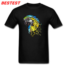 Casual Tops Tees Man T-shirt New Arrival Short Sleeve Mens T Shirts ABSTRACT PARROT Summer Fall Round Neck Camisa Drop Shipping 2024 - buy cheap