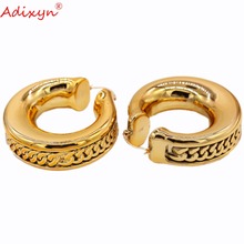 Adixyn New Arrival Earrings For Women Fashion Jewelry Rose Gold Color Hoop Earrings N031911 2024 - buy cheap