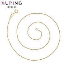 Xuping-collar chapado en oro de estilo Popular para mujer, collar largo joyas 41915 2024 - compra barato