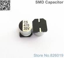 5pcs/lot 35v 470uf SMD Aluminum Electrolytic Capacitors size 10*10mm 470uf 35v 2024 - buy cheap