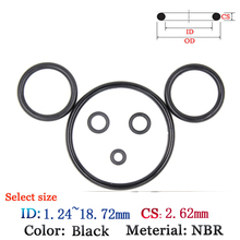 Rubber Plastic O-Ring NBR Gasket CS2.62mm ID1.24mm - 18.72mm FluoroRubber oil and water seal gasket Silicone Ring Seal Film 2024 - buy cheap