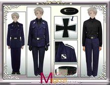 Anime APH Axis Powers Hetalia Prussia Military Uniform Cosplay Halloween Party Costume Custom-made 2024 - buy cheap
