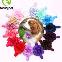 60PCS Spring Cute Solid Flower Puppy Dog Cat Bow Ties Adjustable Pet Bowties Dog Grooming Product Dog Accessory Pet Supplies 2024 - buy cheap
