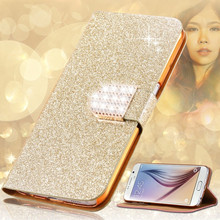 Case For Samsung Galaxy J7 2017 EU Silicon Luxury Pu Leather back cover glitter case For Coque Samsung J7 2017 J730 Case Cover 2024 - buy cheap