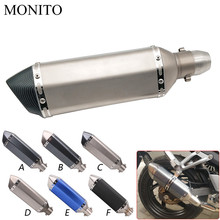 Universal Motorcycle Exhaust Dirt Bike Escape Modified Exhaust For Honda Hornet CB400 CB599 CB600 CBR650F VF750 2024 - buy cheap