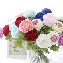 Flores artificiales de seda Multicolor, peonía de alta calidad, para decoración de fiesta para el hogar y la boda, 11 unids/lote 2024 - compra barato