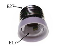 Convertidor de portalámparas de E27-E17 a E27, adaptador de lámpara de giro a E17 a E27, conversión a portalámparas E27, cambio a base E17 E27 2024 - compra barato
