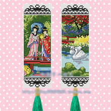 033 DIY Craft Stich Cross Stitch Bookmark Christmas Plastic Fabric Needlework Embroidery Crafts Counted Cross-Stitching Kit 2024 - buy cheap