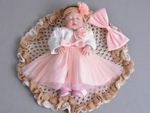 Кукла реборн силиконовая, 22 дюйма, 55 см, Реалистичная кукла реборн, милые платья принцессы, спящие куклы, праздничные подарки для девочек 2024 - купить недорого