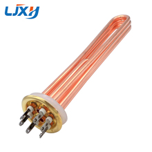 LJXH-tubería de calefacción de agua de ebullición, calentador de agua eléctrico de inmersión, cobre rojo, brida, disco, 63mm, 380V, 6KW/7.5kw/9KW/12KW/15KW 2024 - compra barato
