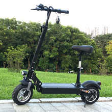 Электрический скутер FLJ 1200 Вт 48 В с сиденьем, электрический складной самокат для взрослых с дисковым тормозом 2024 - купить недорого