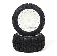 high-strength nylon Rear wheel X 2 tire assembly for 1/5 hpi rovan km baja 5b parts 2024 - buy cheap