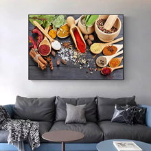 Kitchen Theme Wall Poster And Prints Various Seasonings Canvas Art Paintings On The Wall Canvas Art Pictures Cuadros Decoration 2024 - buy cheap