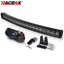 5D 42Inch 20000LM Curved LED Light Bar Black Lens Led Work Light For Jeep OffRoad 4x4 4WD ATV SUV UAZ Tractor Boat Car Motocycle 2024 - buy cheap
