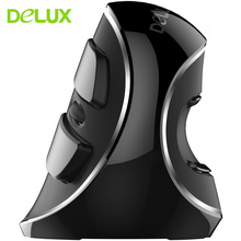Delux M618 PLUS Wireless Vertical Mouse Ergonomic 1600 DPI Optical Computer Mice Gaming Mouse For PC Gamer Laptop 2024 - buy cheap