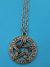 45cm Chain Fashion Jewelry Vintage "Pentagram Pendants  Pentacle Wiccan Pagan"Charms Pendant Statement Necklace Gift z25 2024 - buy cheap