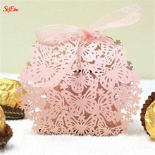25Pcs Boutique Butterfly Candy Box Decoration Dragees Wedding Gift Favor Boxes Chocolate Box For Guests Party Supplies 6Z SH115 2024 - buy cheap