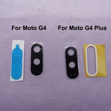 Original real glass For Moto G4 Rear Camera Cover glass Lens cover with Adhesive Sticker glue for Motorola G4 Plus 2024 - buy cheap