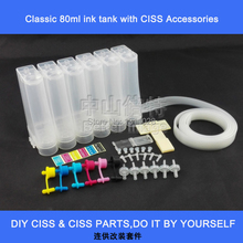 INK WAY INKWAY universal 6 color CISS kit with accessories ink tank ink system used for epson/hp canon printers ,8 sets 1 lot 2024 - buy cheap