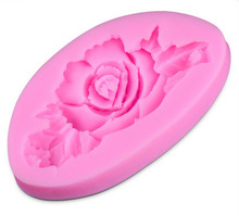 Cheap! 1Pcs 3D Rose Flower Cake Mold Silicone Fondant Cake Chocolate Soap Sugar Craft Mould Cutter DIY Baking Tools 2024 - buy cheap