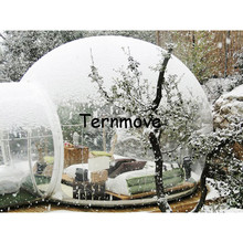 Tenda inflável de luxo da neve, tenda com domo transparente, tenda com árvore de bolha para propaganda comercial, tenda para exposição comercial da evento 2024 - compre barato