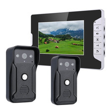 7 Inch Video Door Phone Doorbell Intercom Kit 2-camera 1-monitor Night Vision with 700TVL Camera 2024 - buy cheap