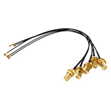 5Pcs/Set SMA Connector 10cm Extension Cord UFL to RP Antenna WiFi Pigtail Cable IPX to RP-SMA Jack Male SMA to IPX 1.13 2024 - buy cheap